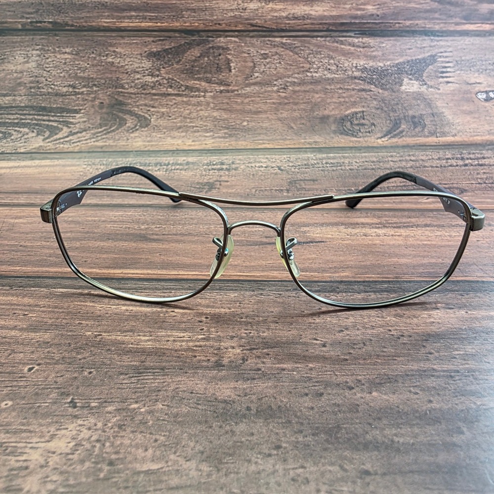 Ray-Ban RB 3484 029/78 Gunmetal Rectangular Double Bridge Eyeglasses 60-17 3P